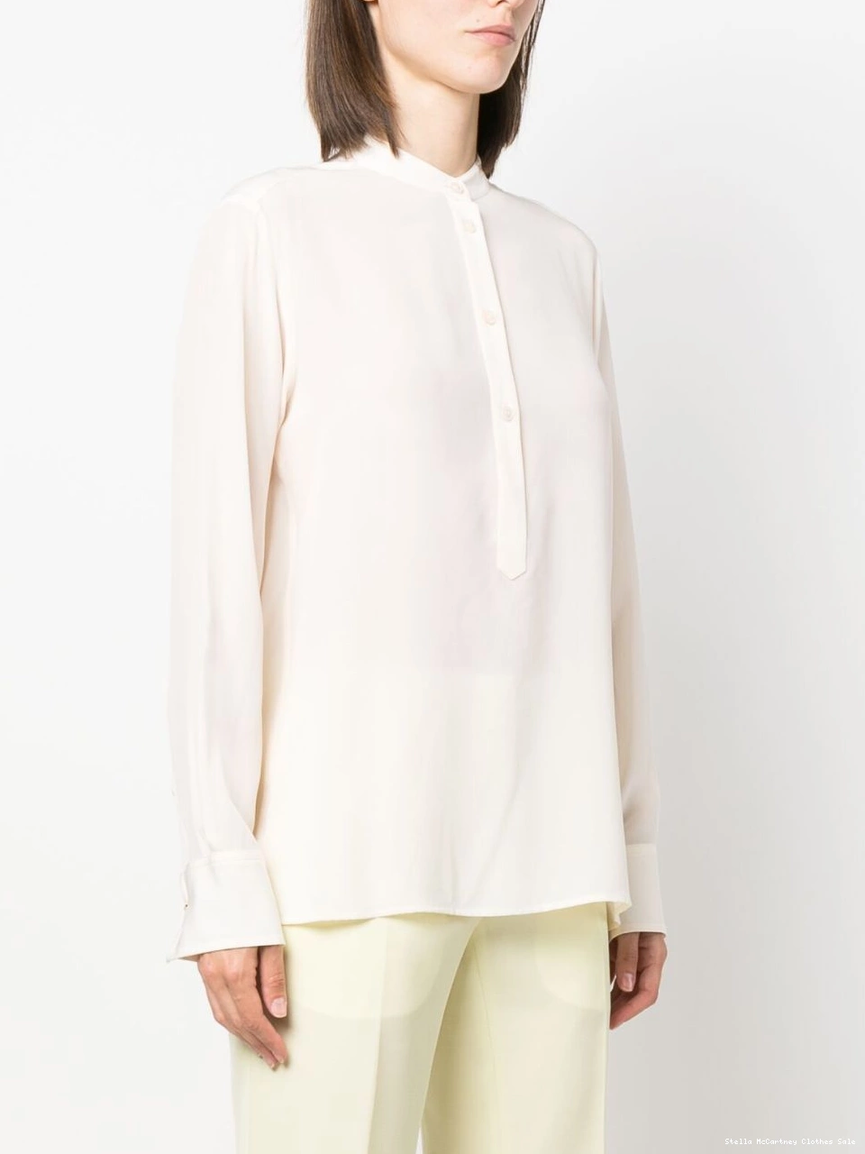 Cheap band-collar blouse Stella Women McCartney silk 0715